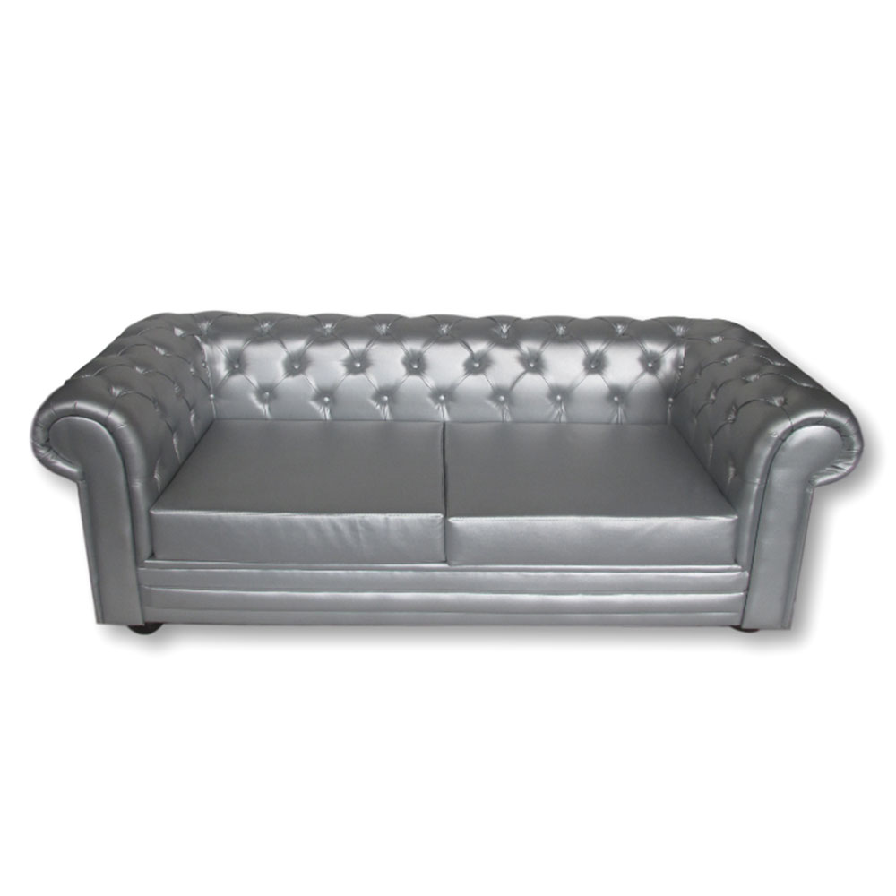 Chesterfield Silver Unik Furniture Hire Durban, KwaZuluNatal