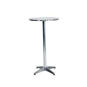 Cocktail-Table---Round---Stainless-Steel