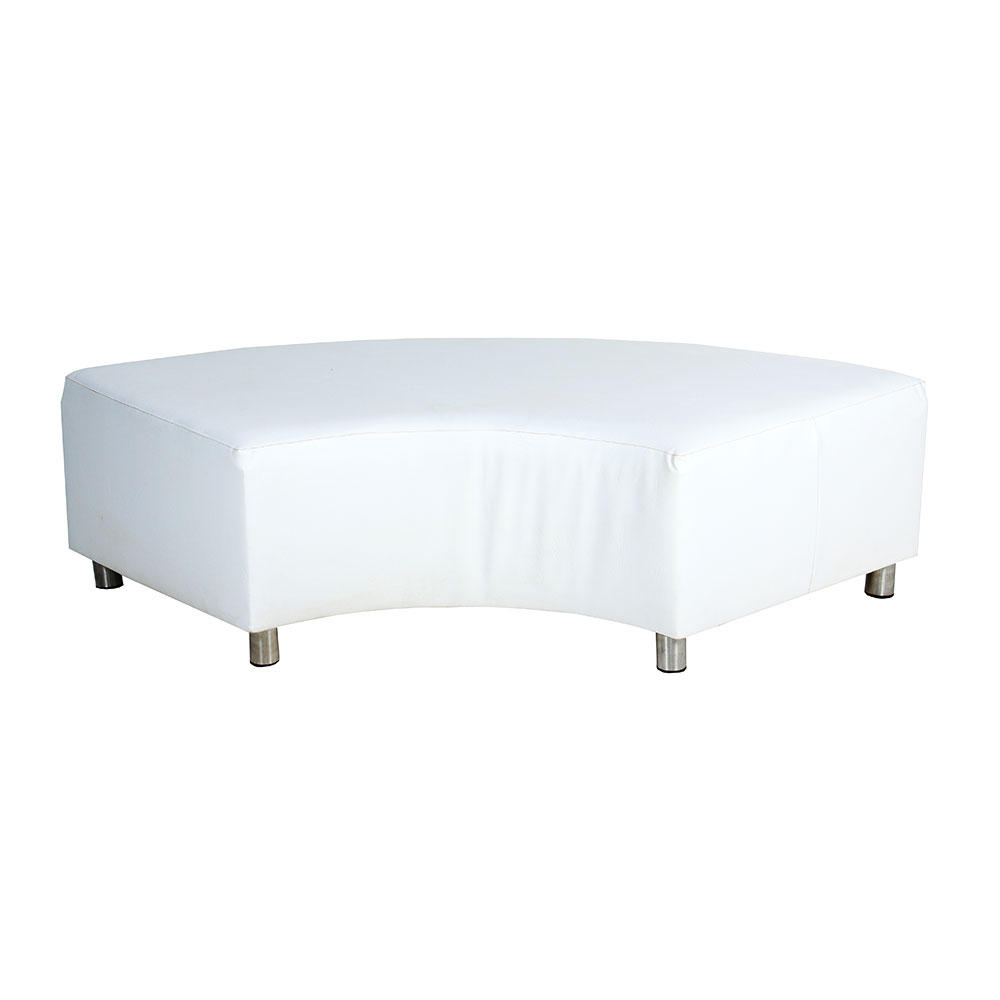 Ottoman Endless White Unik Furniture Hire Durban Kwazulu Natal
