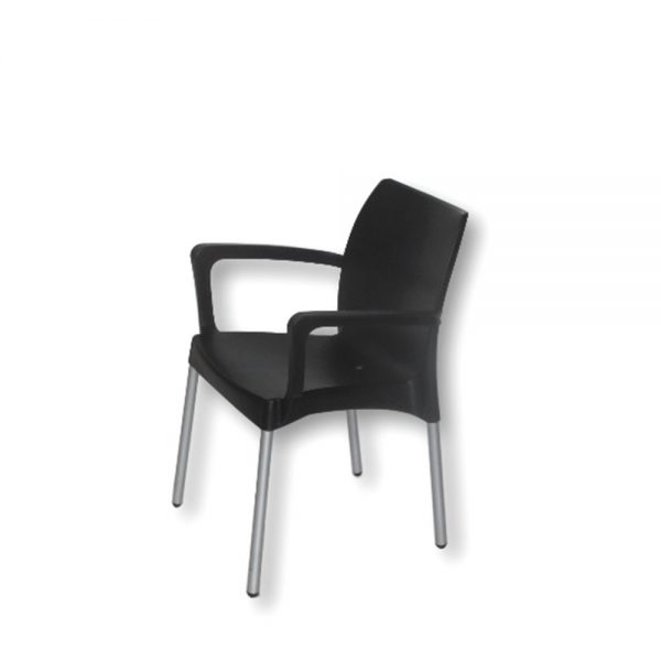 Star-Chair---With-Arms---Black