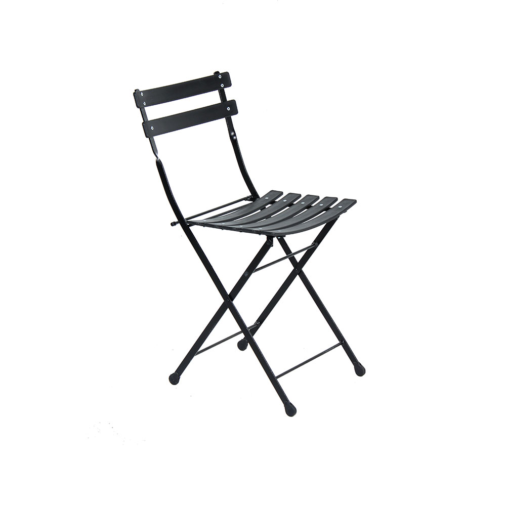 Deli Slatted Cafe Chair Black Unik Furniture Hire Durban, KwaZuluNatal
