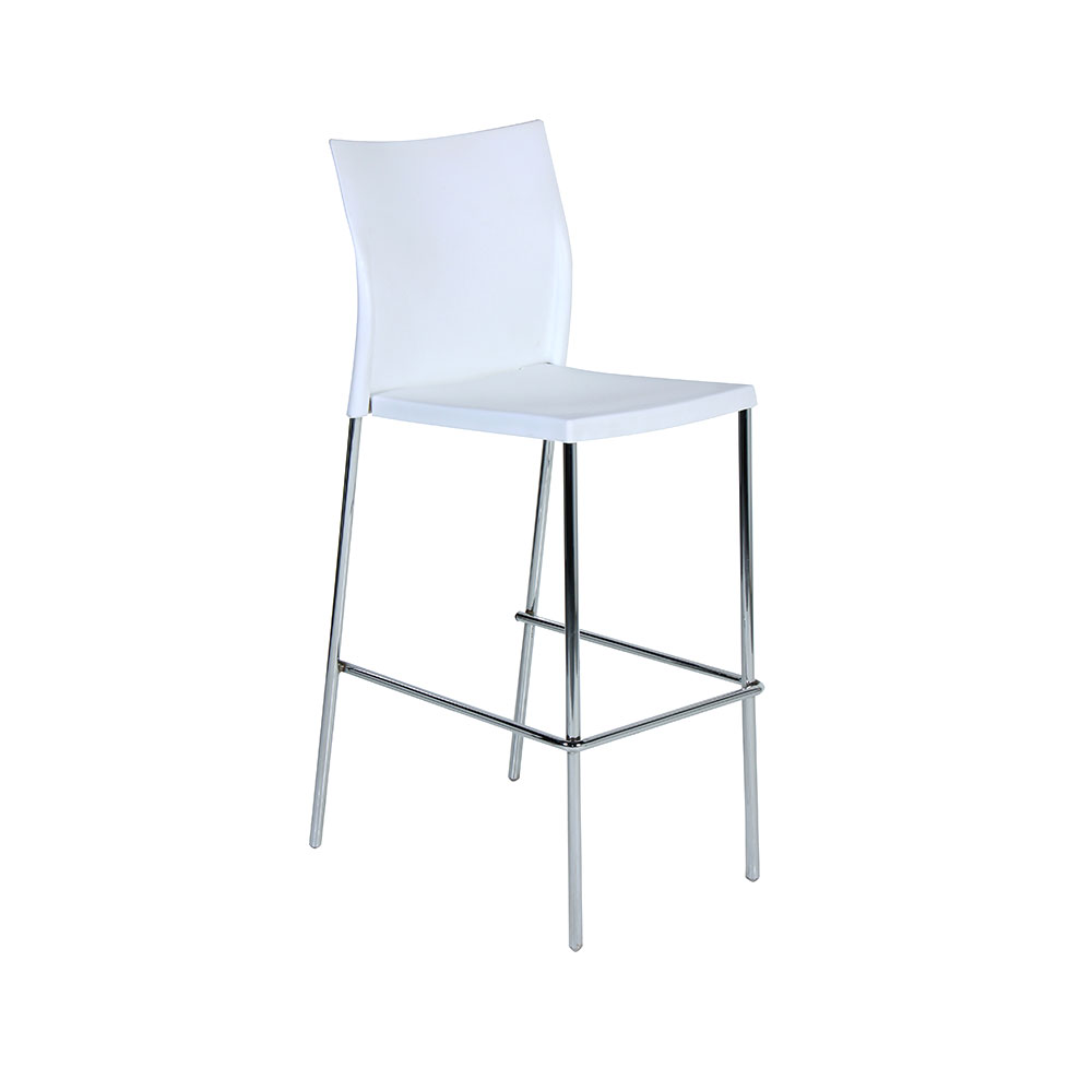 Regis Bar Stool White Unik Furniture Hire Durban, KwaZuluNatal